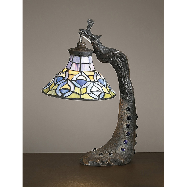 Astoria Grand Falco Tiffany Peacock 16 Table Lamp Wayfair Astoria Grand Falco Tiffany Peacock 16 Table Lamp Wayfair