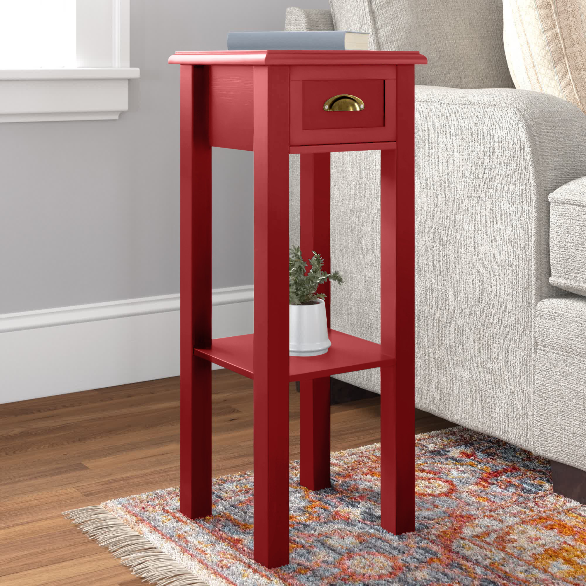 Three Posts™ Kolb 29.5'' Tall End Table with Storage & Reviews Wayfair