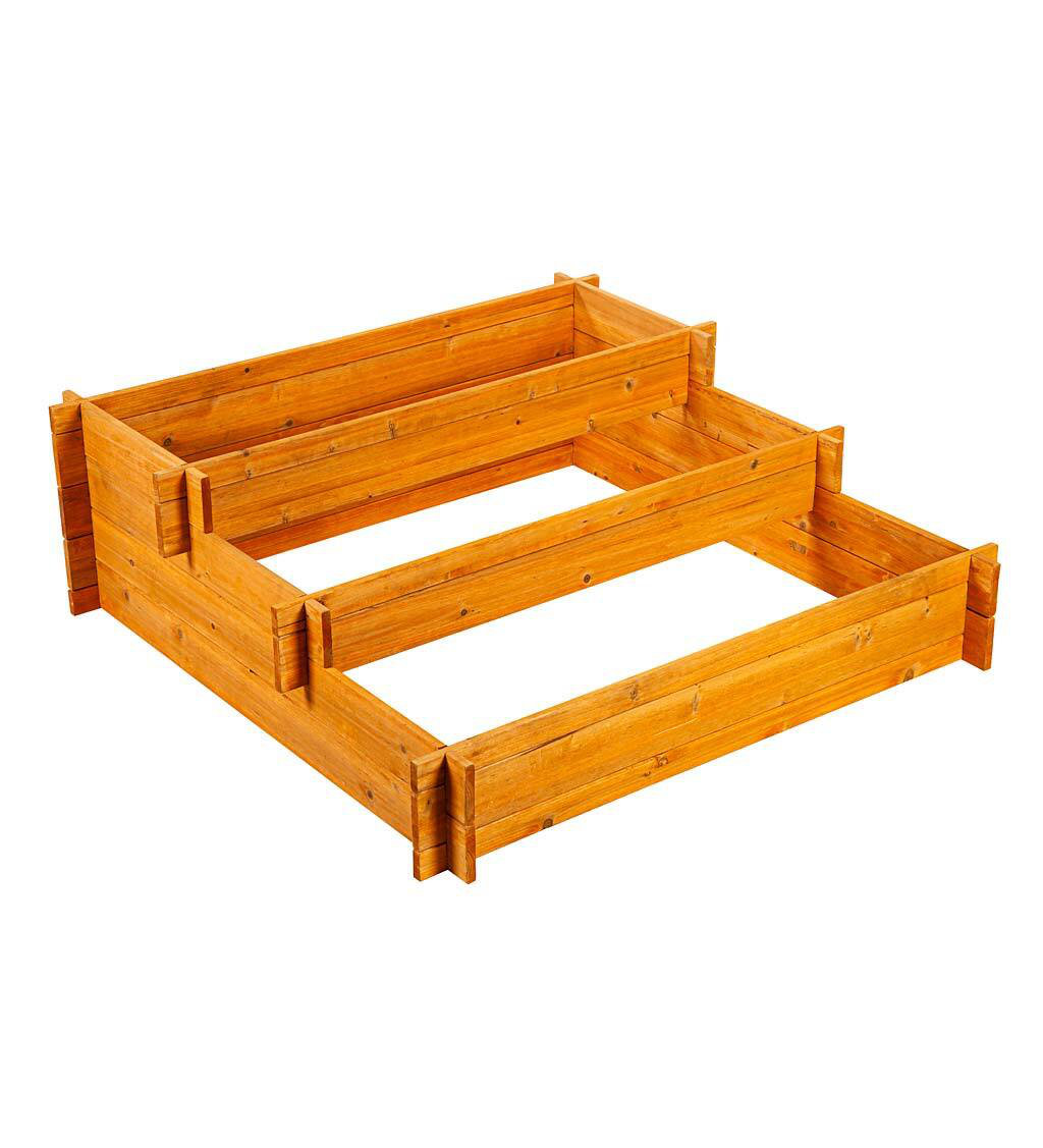 Plow & Hearth 2 ft x 4 ft Wood Raised Garden Bed Wayfair
