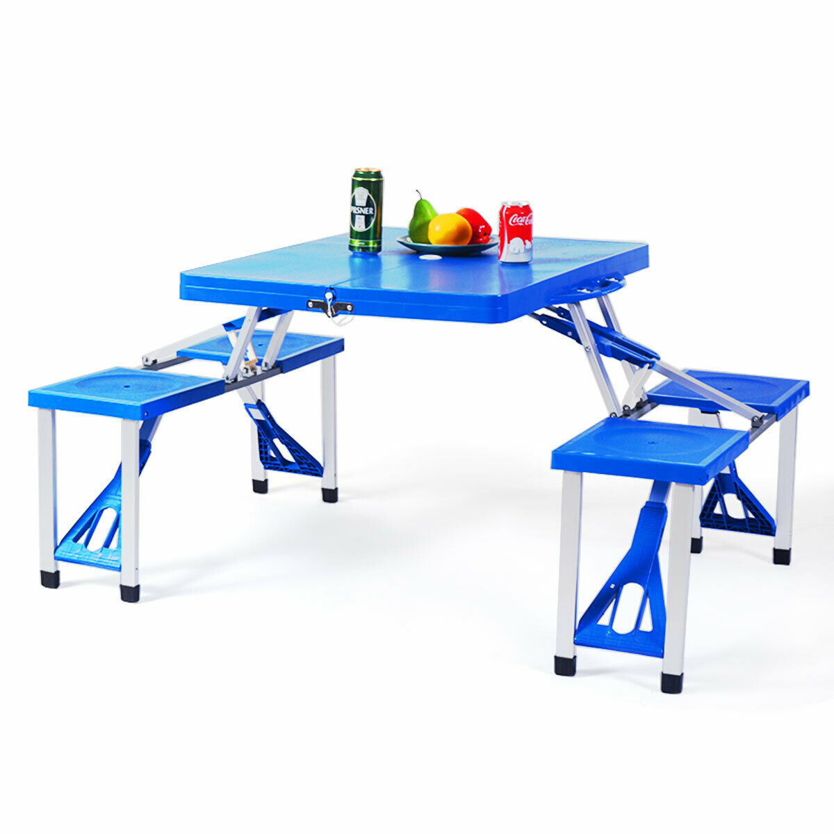 Arlmont & Co. Outdoor Folding Camping Table And Bench Set Wayfair