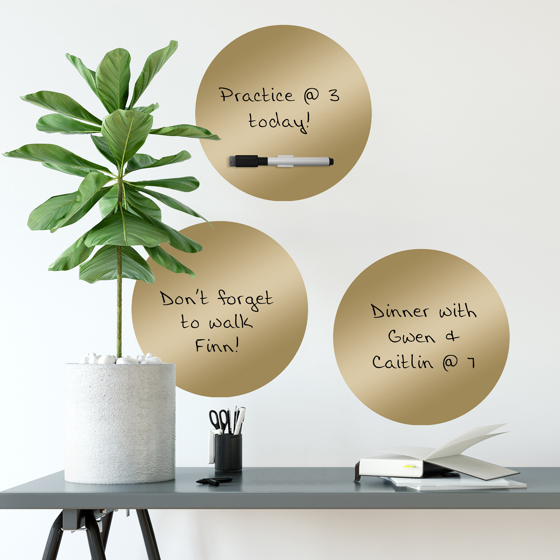 Oliver Dry Erase Dot Whiteboard Wall Decal & Reviews Wayfair