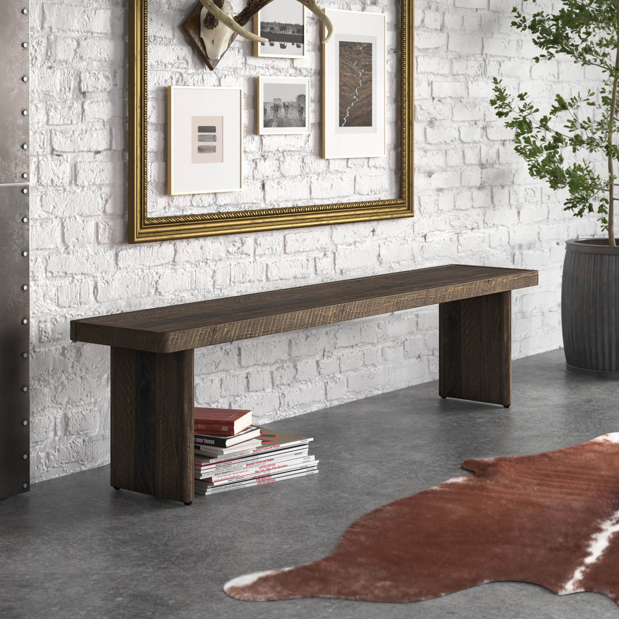 Birch Lane™ Thompkins Solid Wood Bench Wayfair