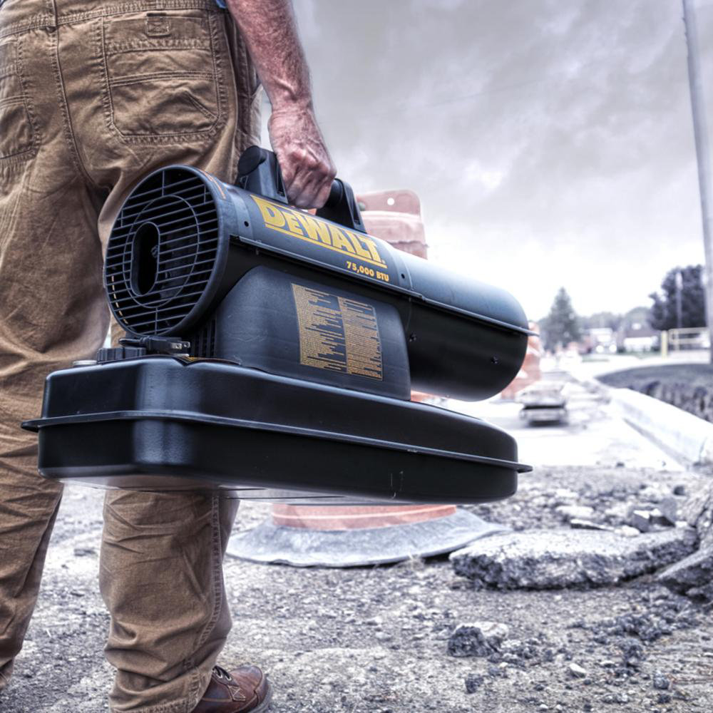 DEWALT 90000-BTU Forced Air Indoor/Outdoor Kerosene Heater