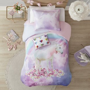 Rapport Kids Children's Sparkle & Shine Unicorn Duvet Cover Bedding Set Multi 