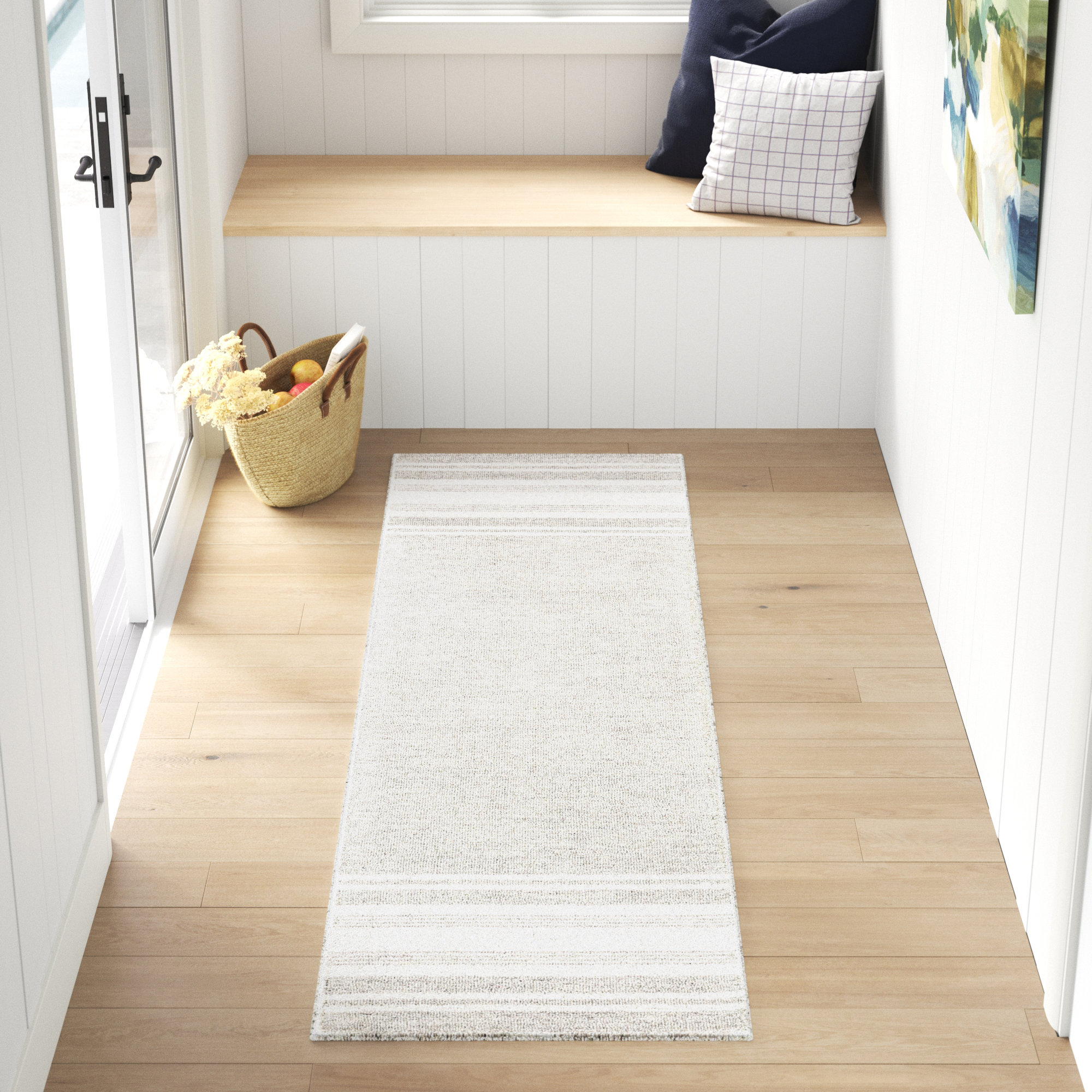 Sand & Stable Cecilia Handmade Hand Tufted Wool Sage / Ivory Rug