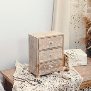 Jewellery Box for Women Jewel Organizer Moon & Star Beautiful Handmade Wood Gift 