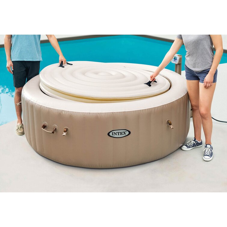 verdund Verbonden staart Intex 4 Person Round Purespa Energy Efficient Spa Hot Tub Replacement Cover  & Reviews | Wayfair