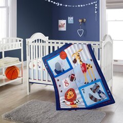 all way round nautical NEW blue baby cotbed/cot 2 BUMPERS nursery, bedding 