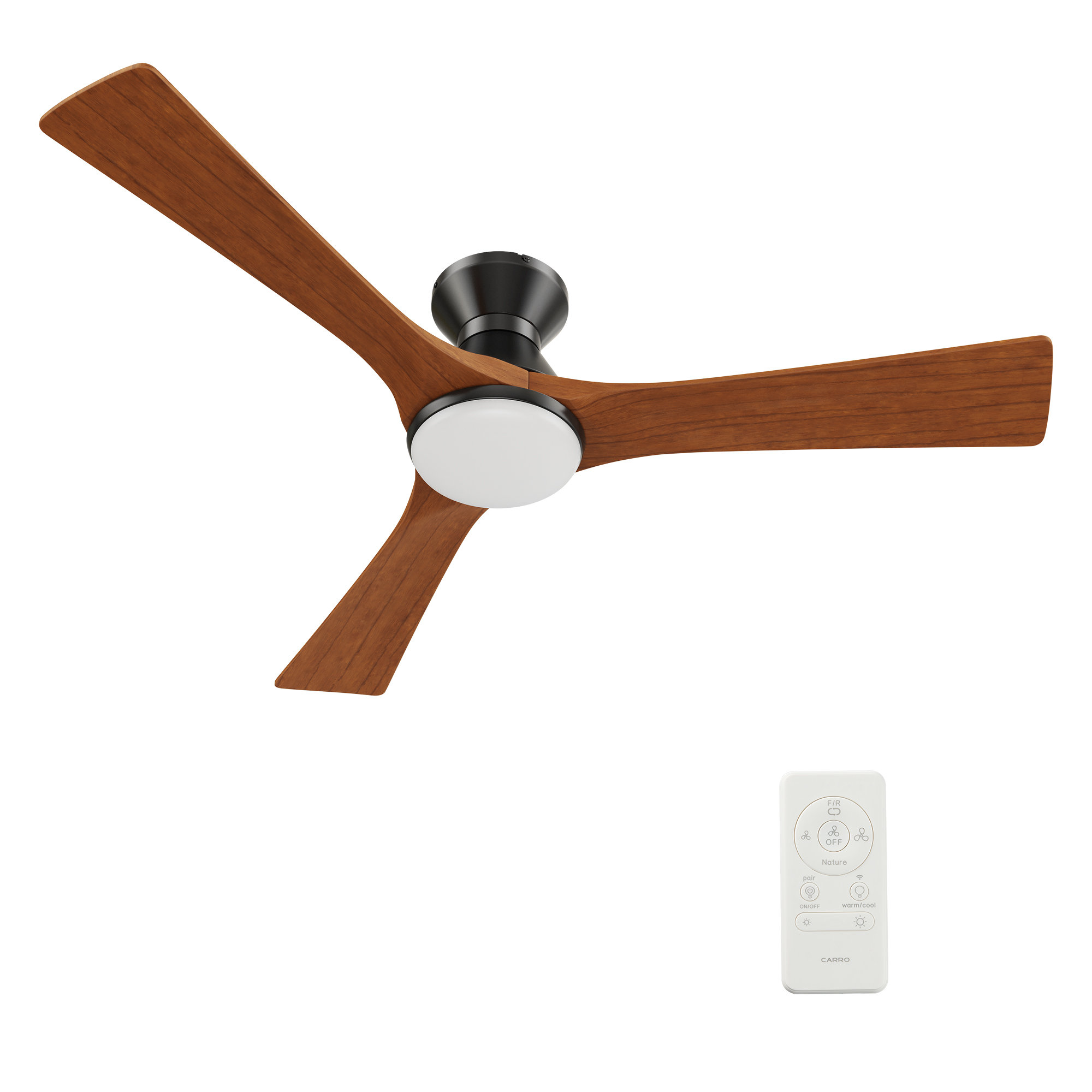CARRO 3 Blade Propeller Ceiling Fan with Light Kit Included Wayfair
