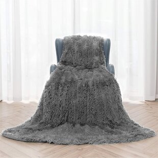 Faux Fur Fleece Blankets Super Soft and Warm Large Double King Size Bed Throws 