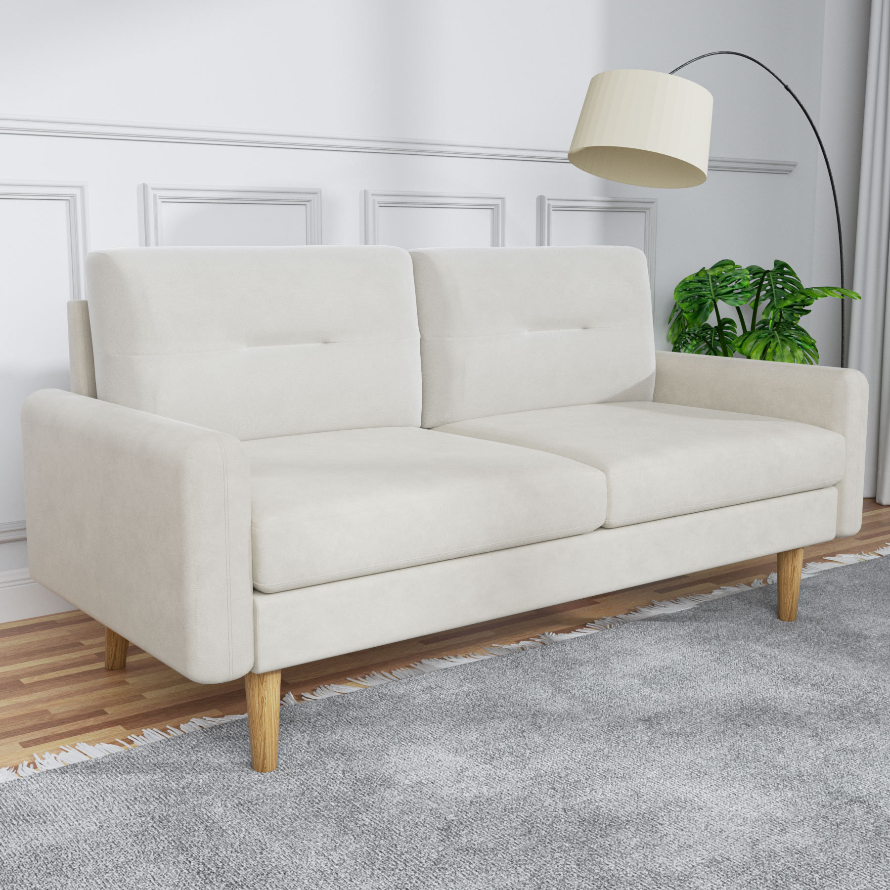 Bully Ongedaan maken Actief Corrigan Studio® Deyra Velvet Small Loveseat Sofa Couch for Living Room,  Tool-Free Assembly & Reviews | Wayfair