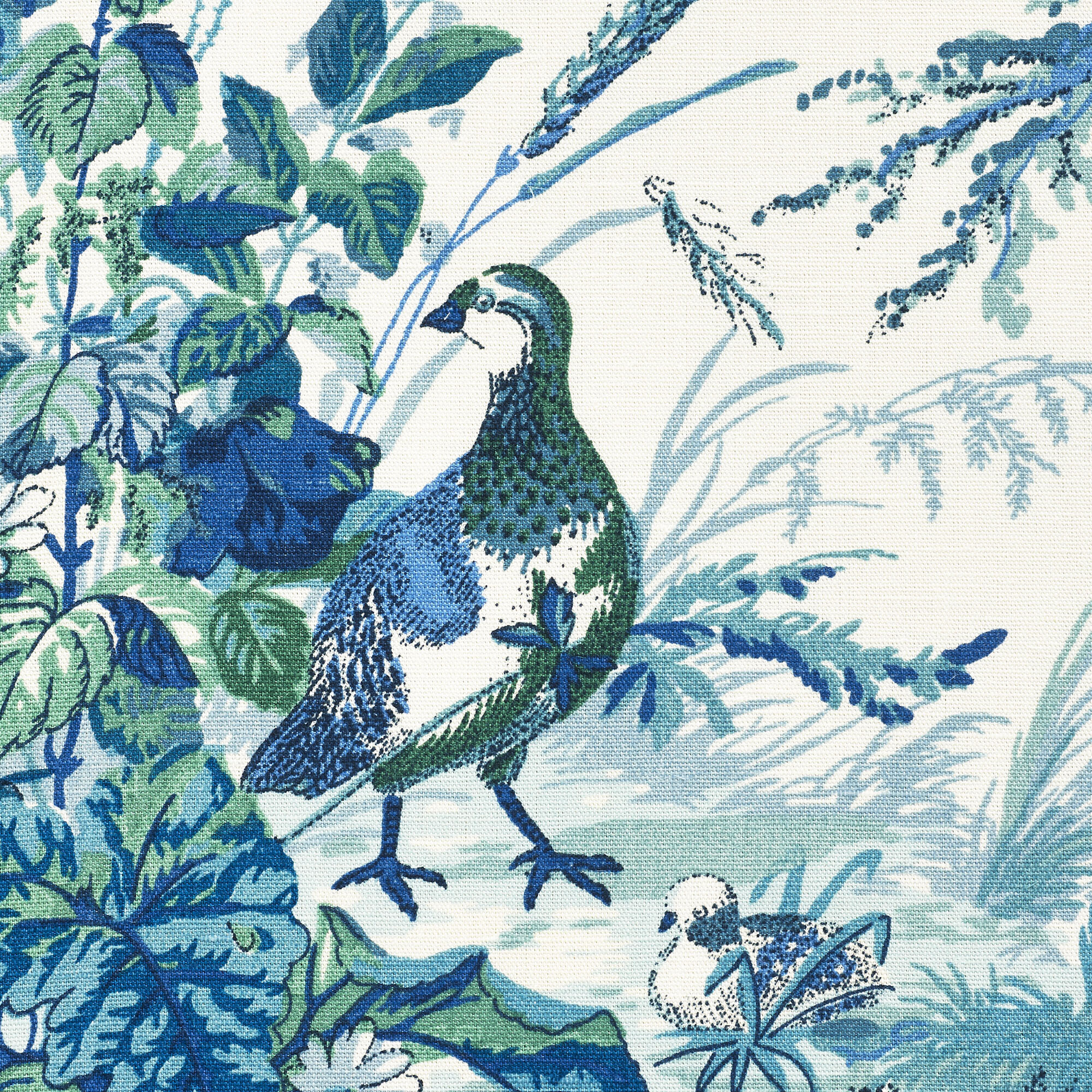 Schumacher Quail Meadow Fabric Perigold