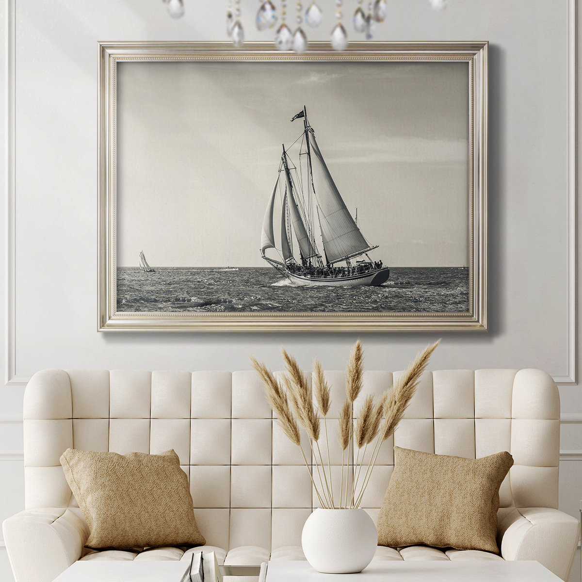 Sailboat painting in Havre de Grace landscape