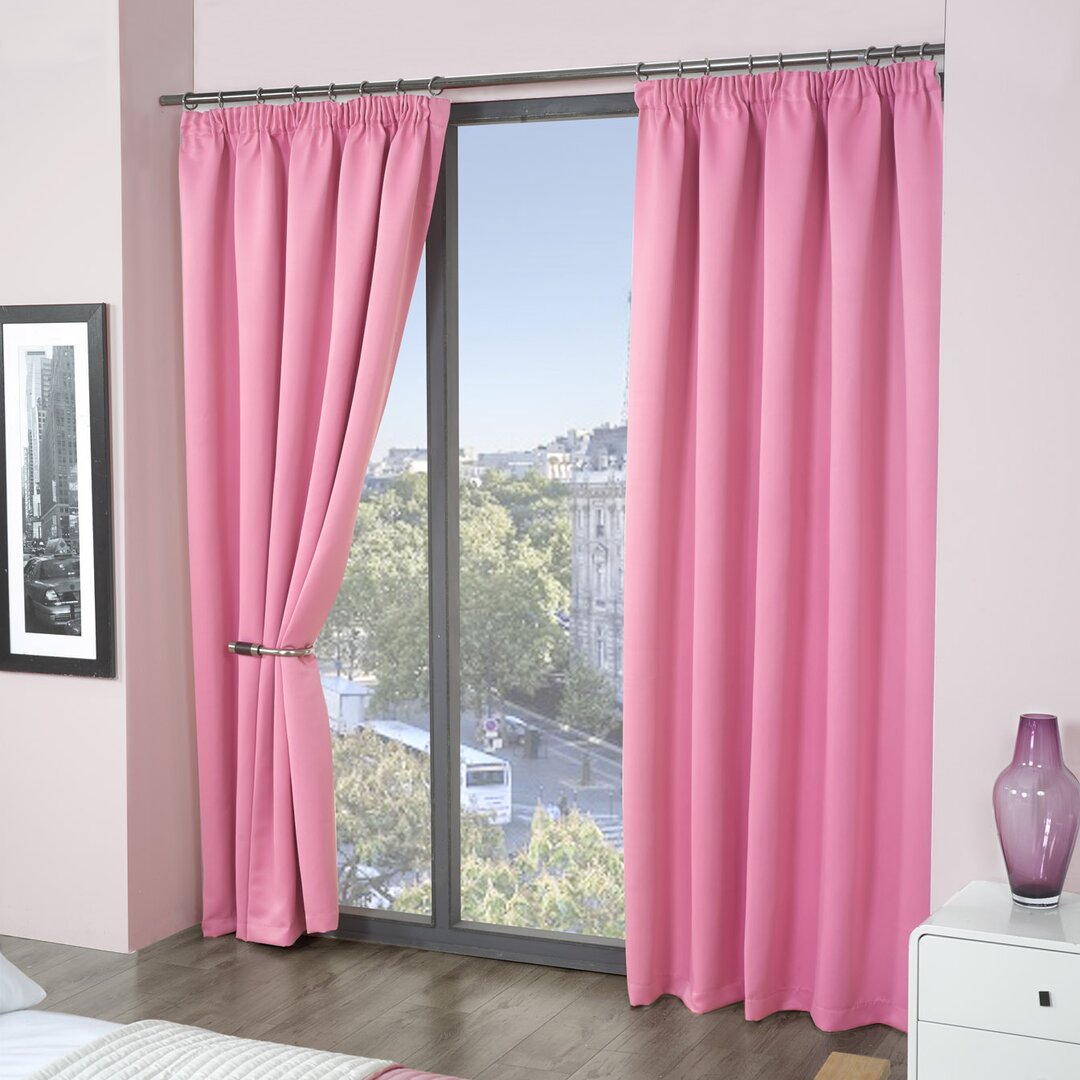 Delray Pencil Pleat Blackout Thermal Curtains