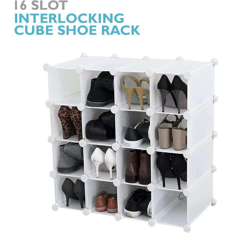 Rebrilliant 16 Pair Shoe Rack | Wayfair.co.uk