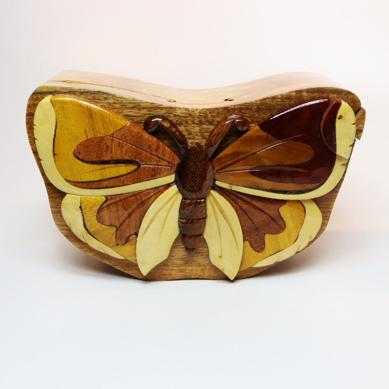 RIX Intarsia Wood Butterfly Puzzle Box Wayfair