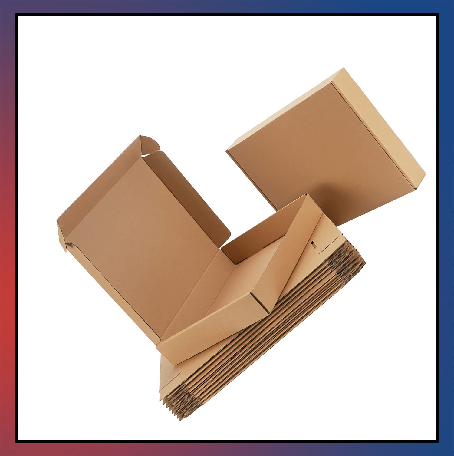 Latitude Run® Shipping Boxes Set Of 20, Corrugated Cardboard Literature