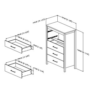 South Shore Munich 5 Drawer Chest & Reviews | Wayfair