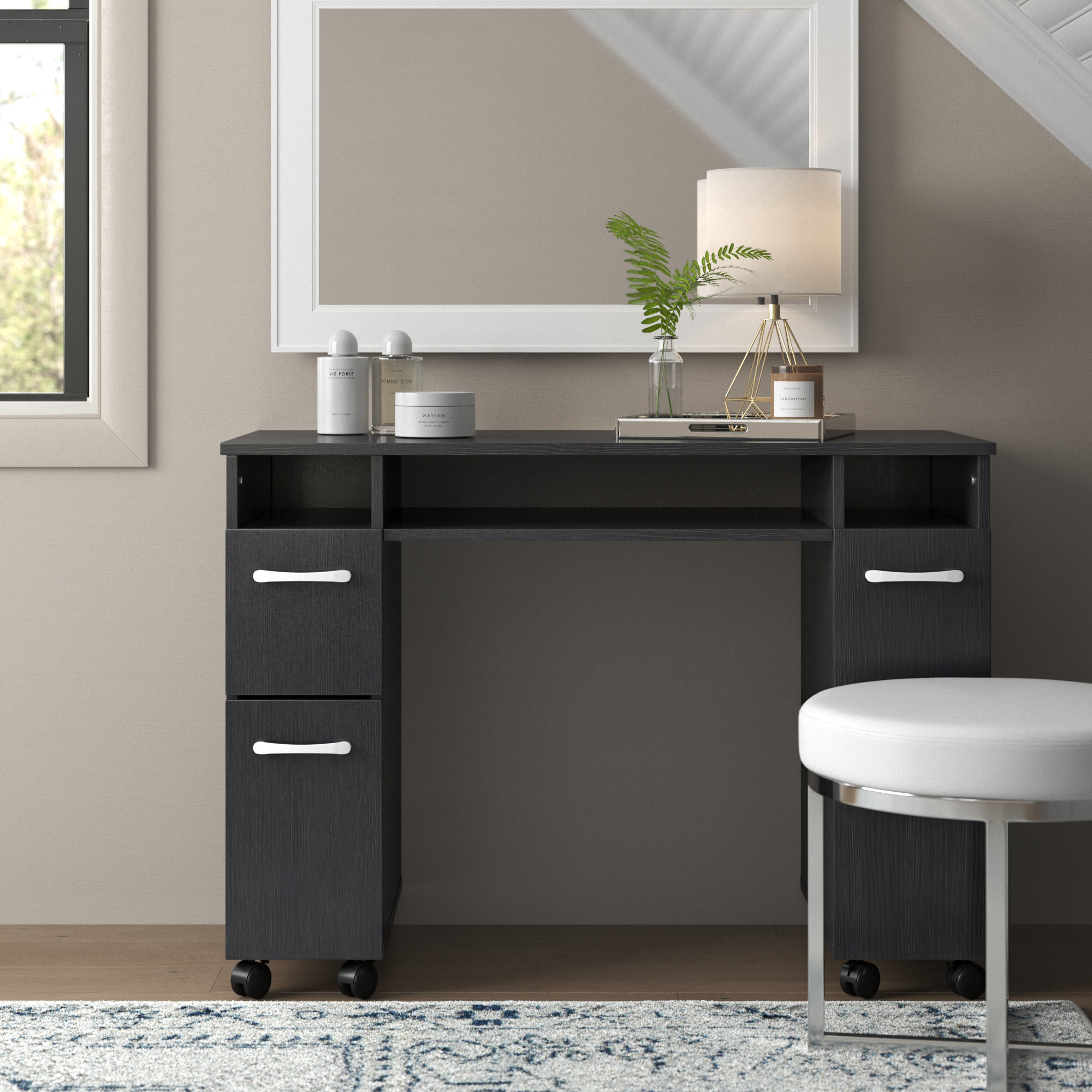 The Twillery Co.® Beauty Salon Workstation Desk & Reviews Wayfair