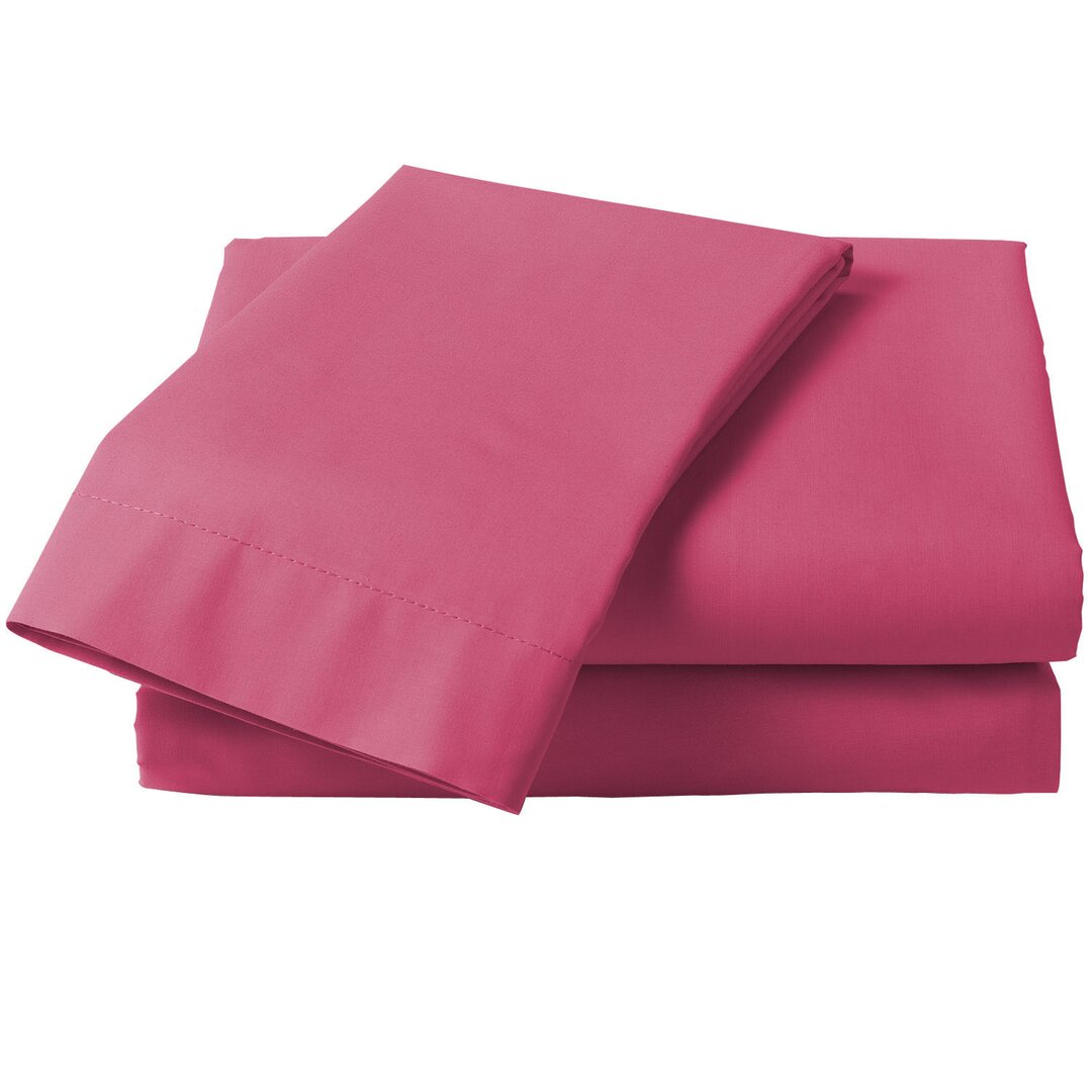 Symple Stuff Bed Valance pink,brown