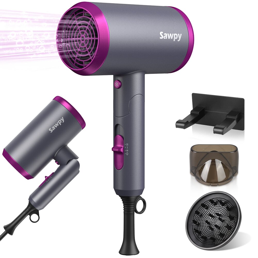 gearonic Ionic Hair Dryer 1800W Portable Lightweight Blow Dryer Fast Drying  Negative Ion Hairdryer Blowdryer For Home & Travel & Reviews - Wayfair  Canada