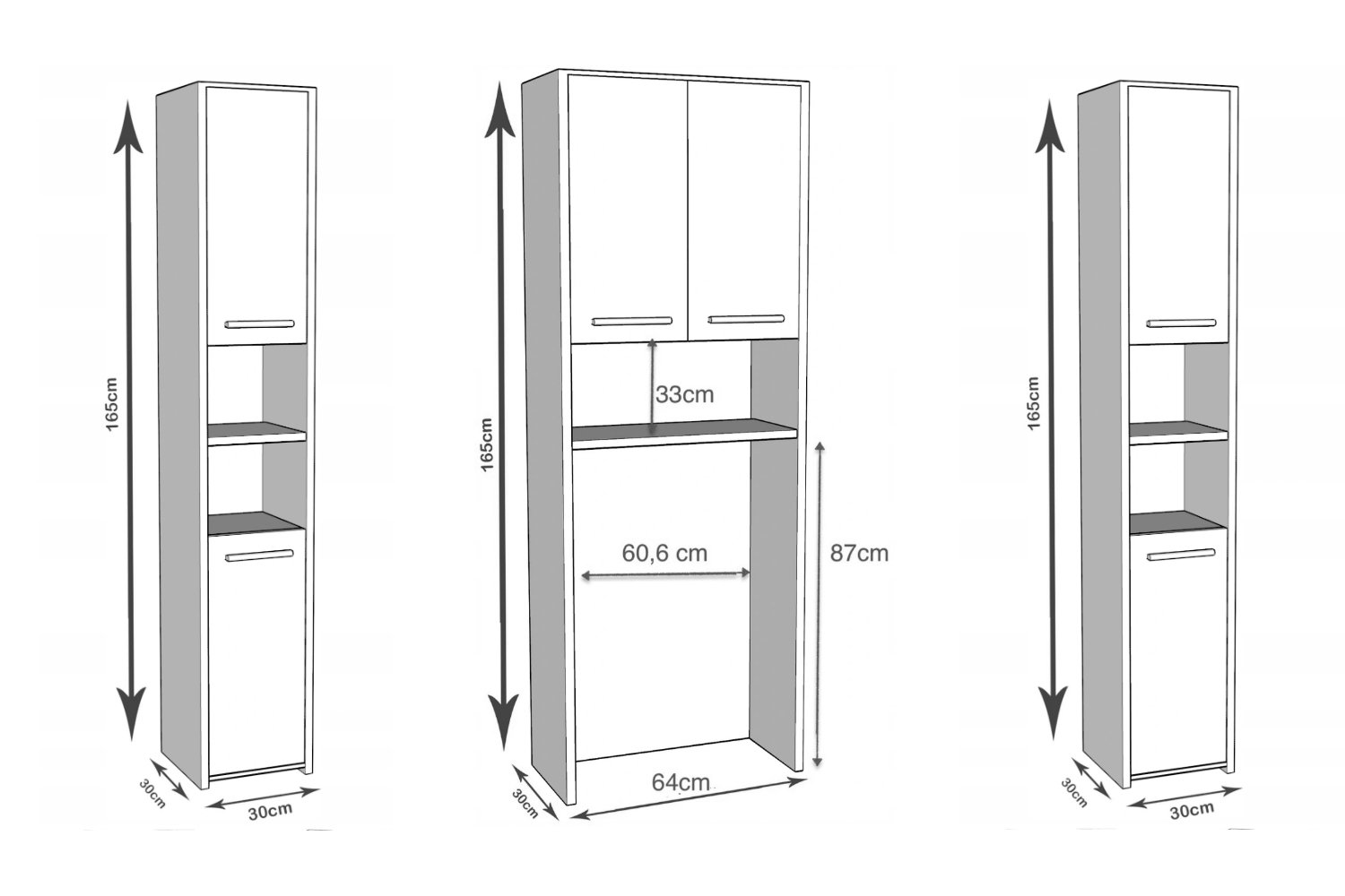 Moderix Freestanding Tall Bathroom Wayfair.co.uk