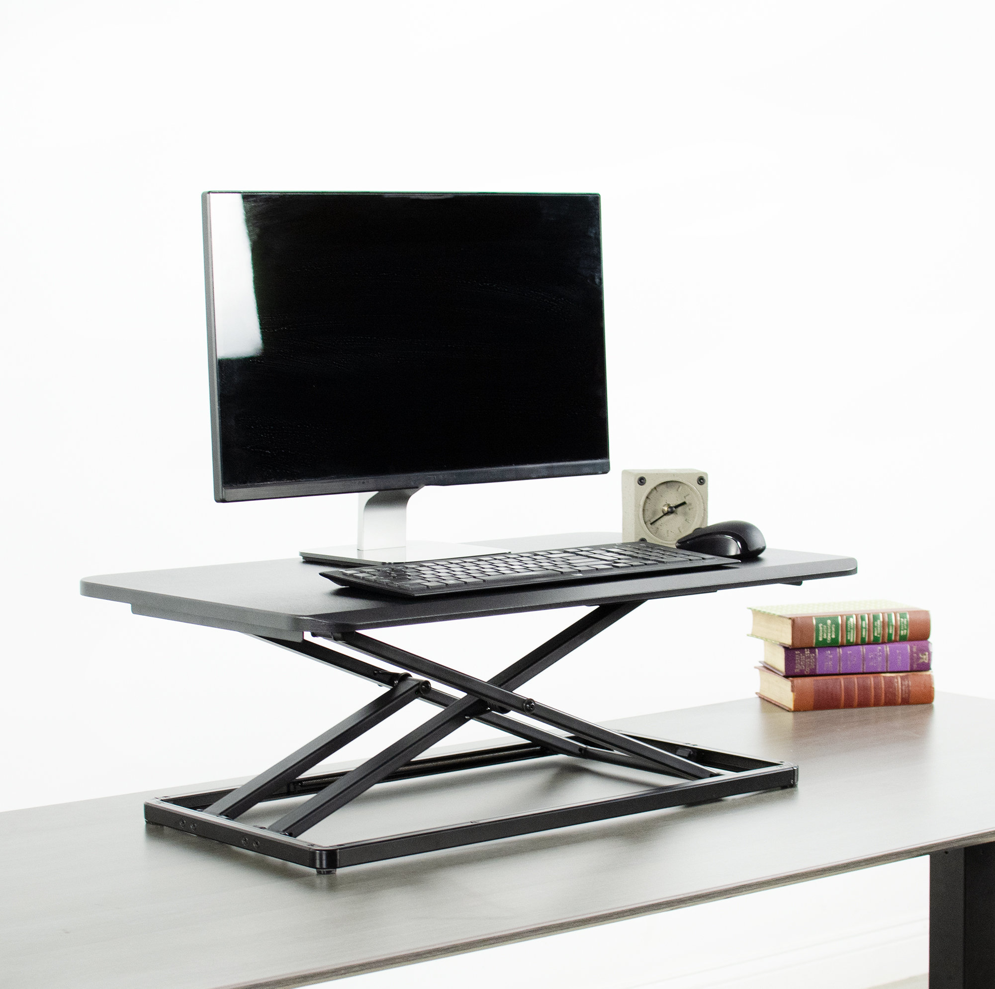 VIvo Black Single Top Desk Riser & Reviews Wayfair