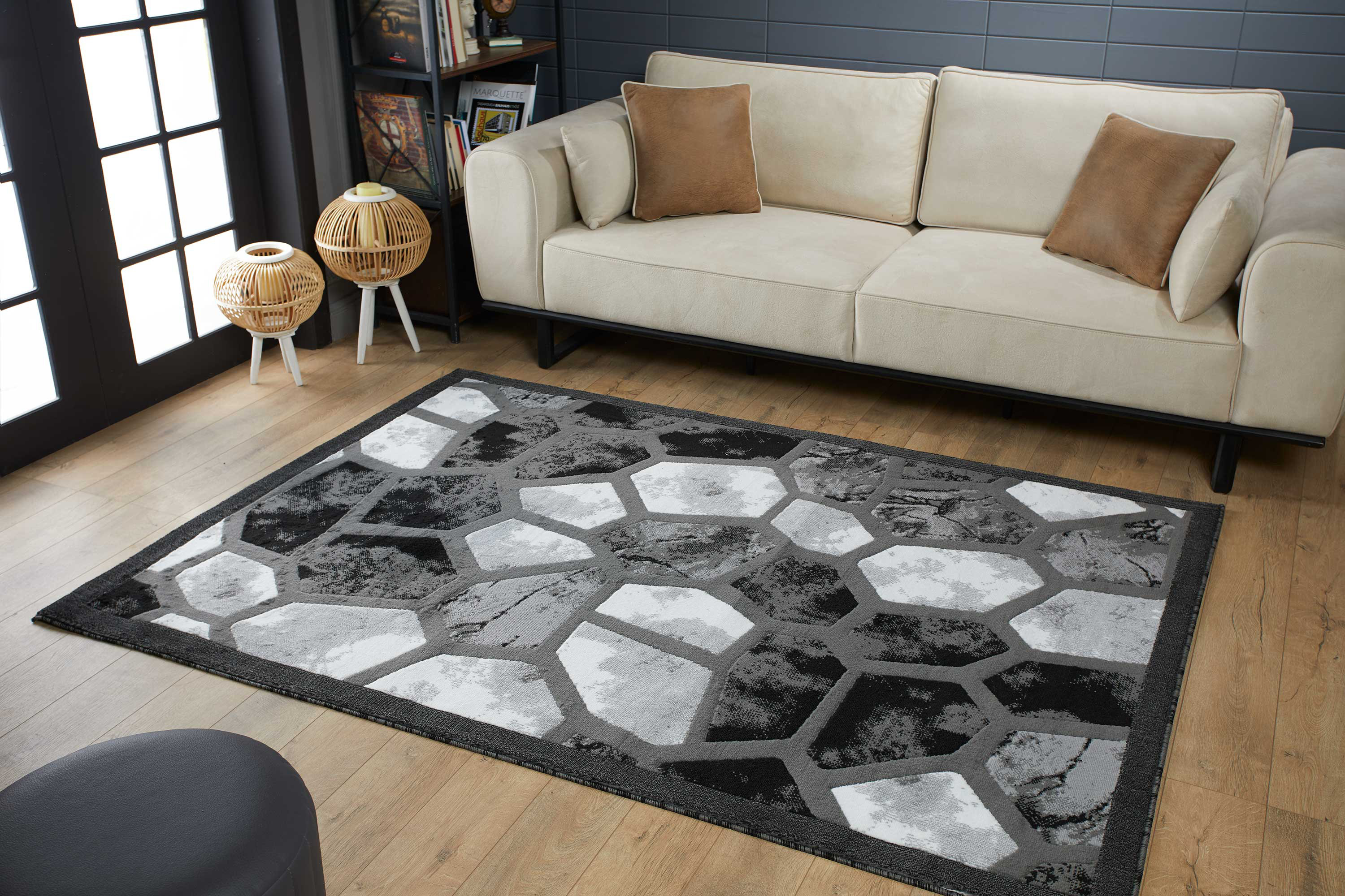 JENIN HOME FURNISHING Abstract Gray Area Rug Wayfair