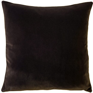 chocolate brown velvet throw pillows