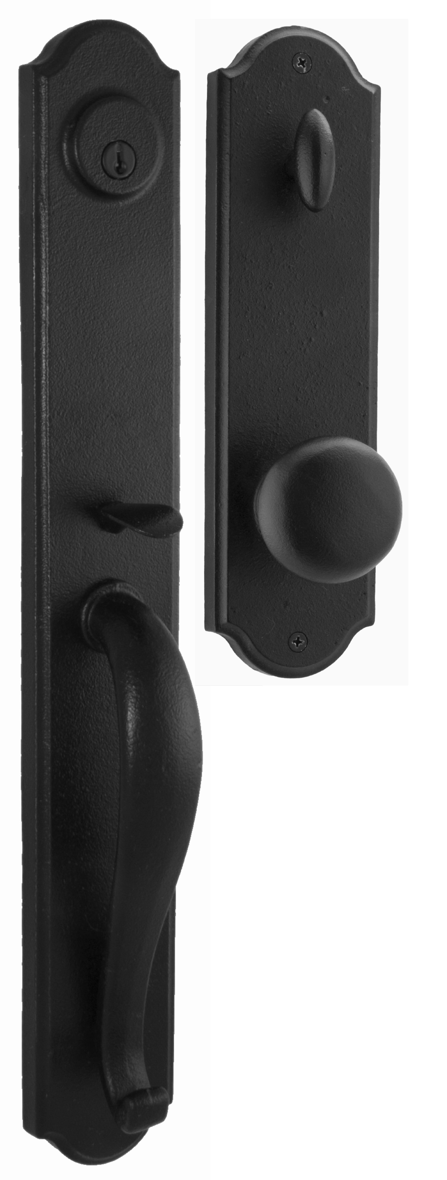 Weslock Molten Bronze Handleset with Single Cylinder Deadbolt and Door