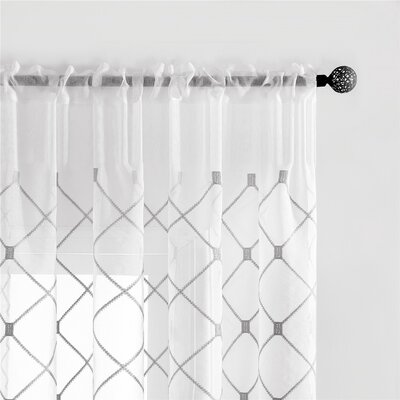 George Oliver Knarr Polyester Sheer Curtain Pair & Reviews | Wayfair