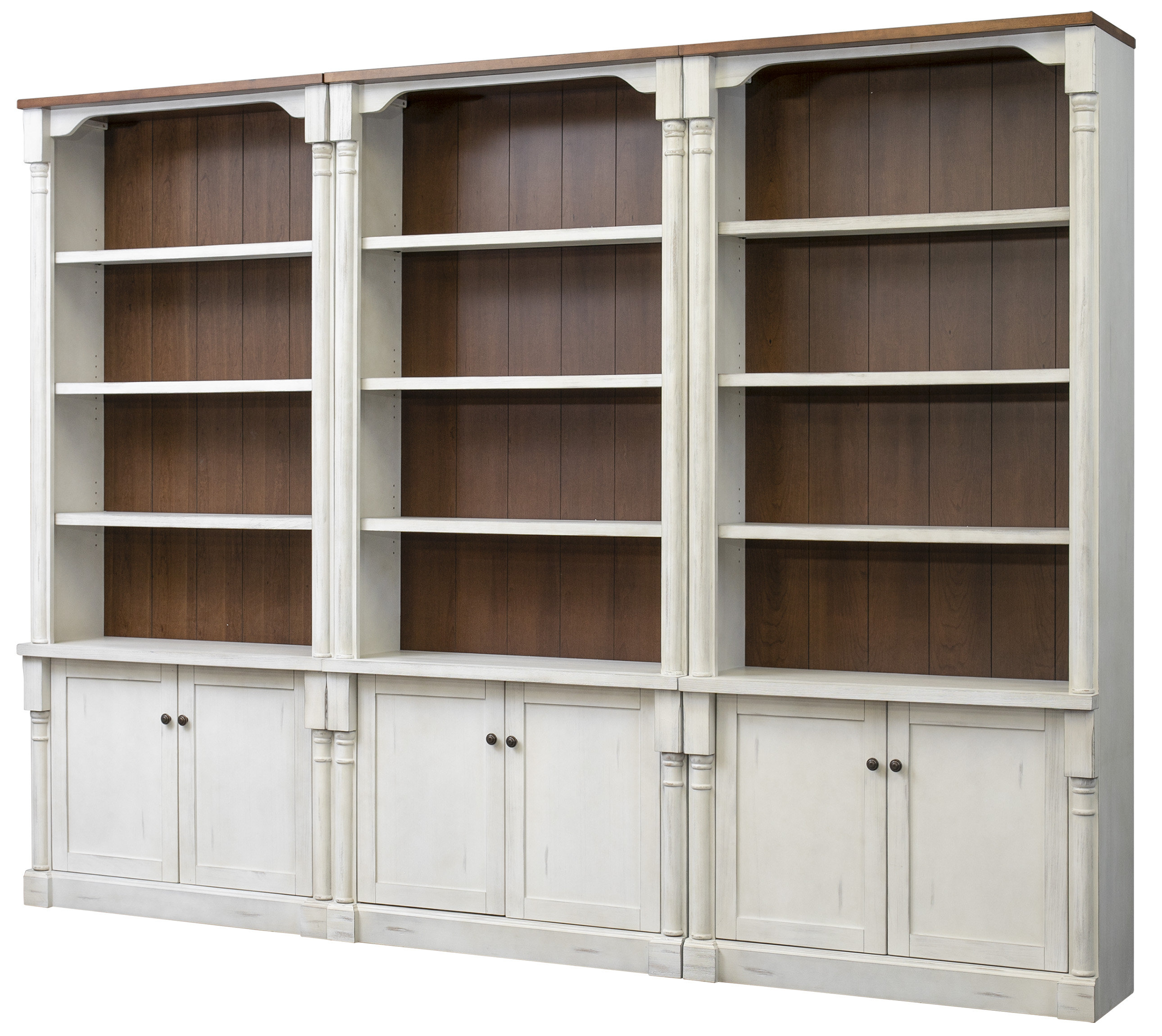 Martin Home Furnishings Durham 93.5'' H x 126'' W Library Bookcase & Reviews Wayfair