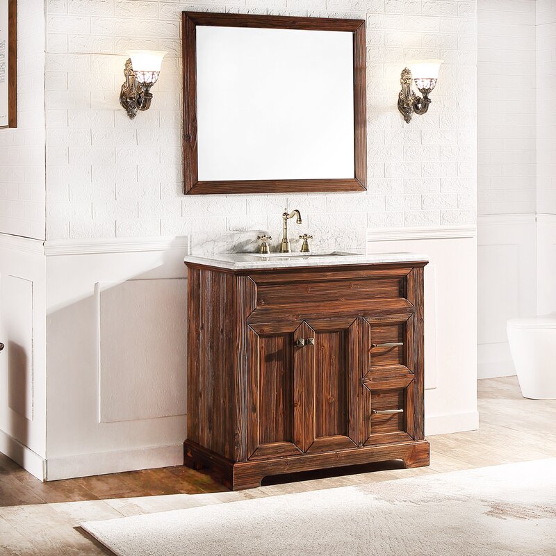 Canora Grey Claireville 36'' Free-standing Single Bathroom Vanity with ...