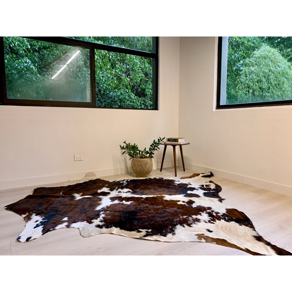 Cow Hide Skin Natural Stitched Premium Floor Rug 70x120cm **FREE DELIVERY** XS 