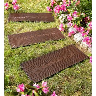Eco & Pets Friendly Garden Stepping Stone Recycled Rubber Non-toxic Non-slip 