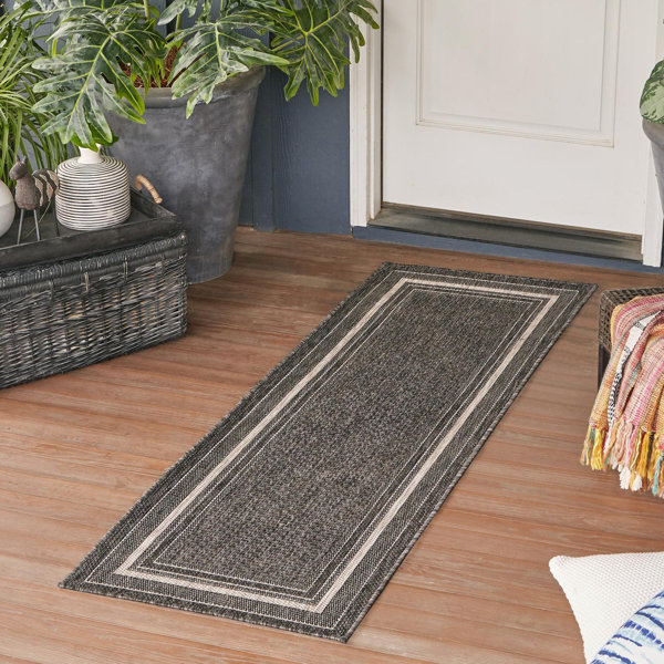 Breakwater Bay Sevinc Border Indoor / Outdoor Area Rug & Reviews | Wayfair