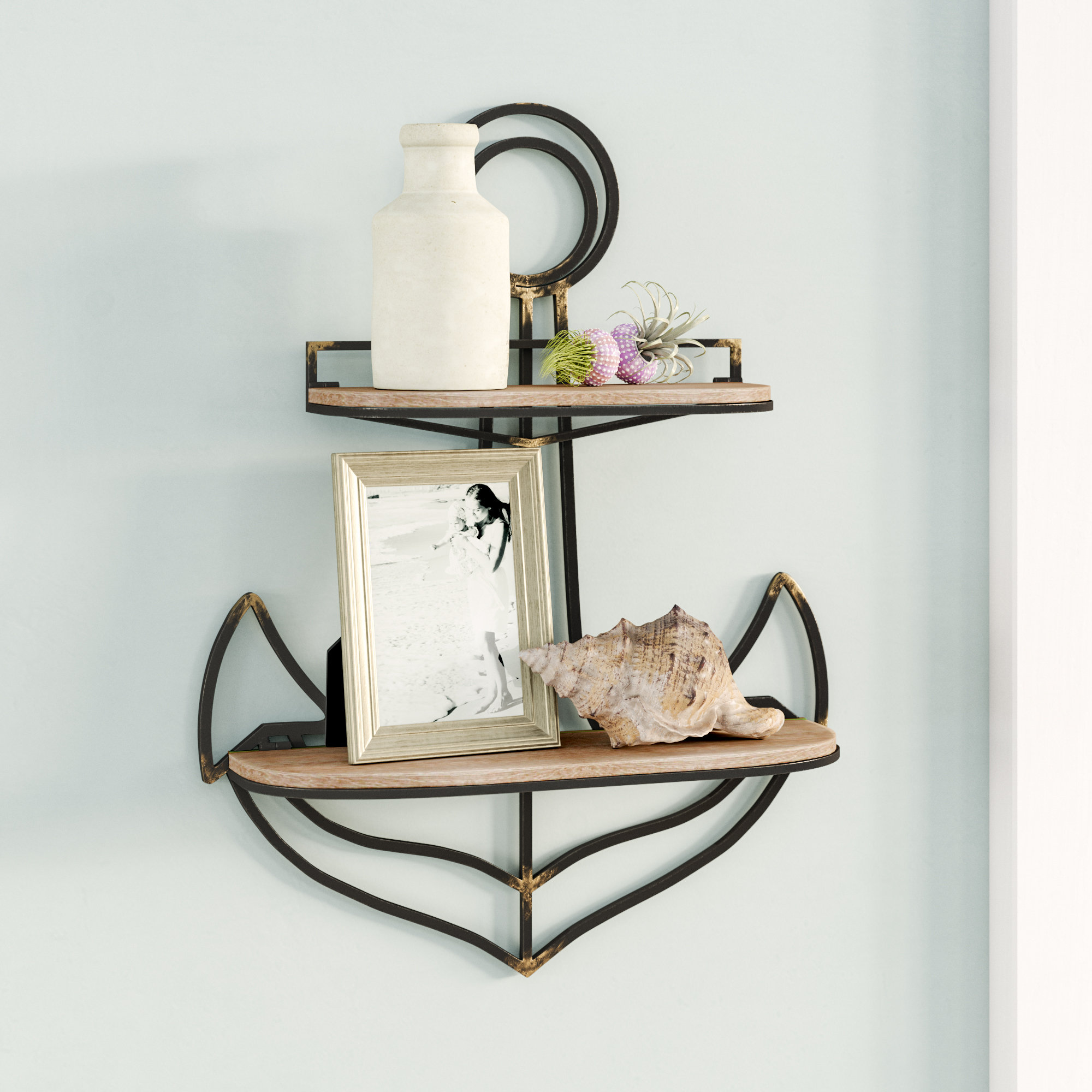 Beachcrest Home Abel Anchor Wall Shelf & Reviews Wayfair
