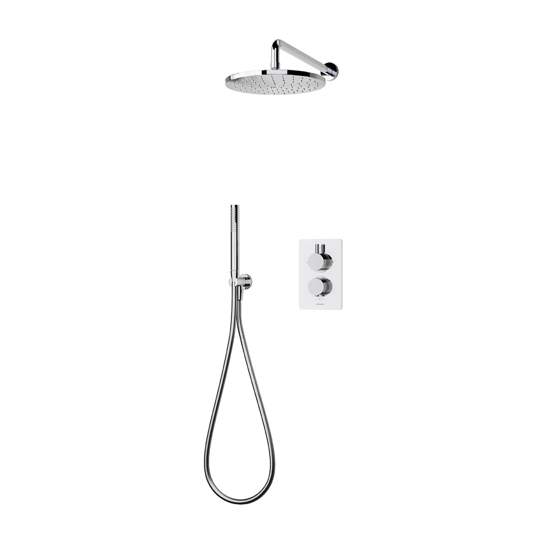 Dream Thermostatic Shower with Fixed Shower Head / Handheld Shower Head gray