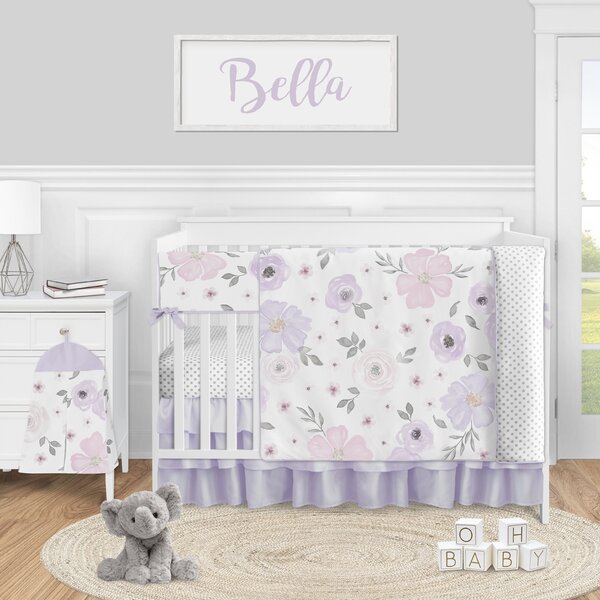 Cubby Baby Nursery Crib Bedding Set Premium with Bumpers for Round Crib Houses Pillow Bumpers