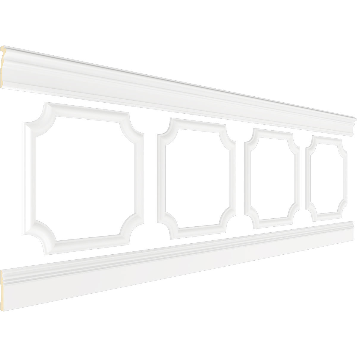 PCI Enterprises 94 1/2"L (Adjustable 32"H to 36"H) Ashford Scalloped