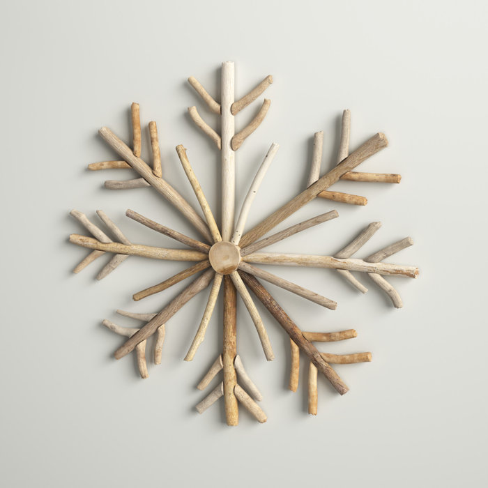 Sand & Stable Driftwood Snowflake Wall Décor | Wayfair