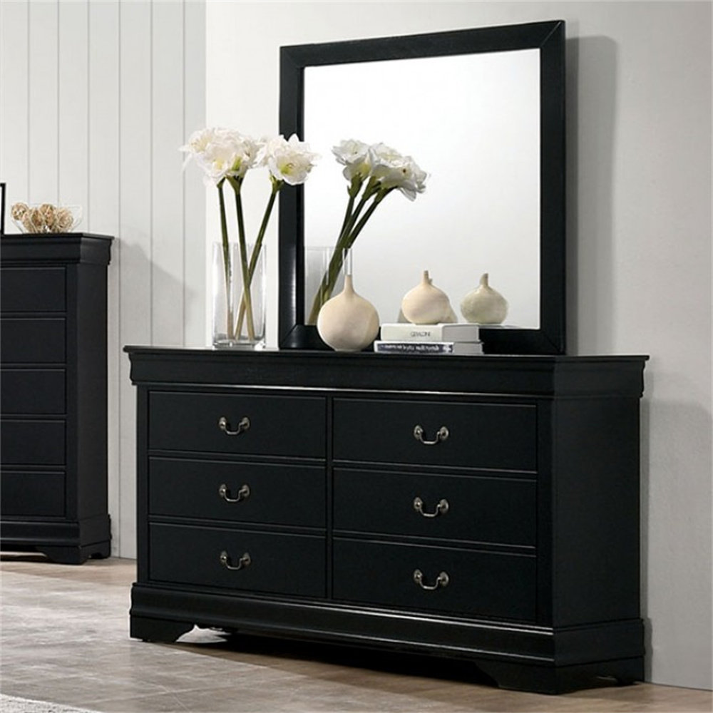 Lark Manor Aazad 6 Drawer 58.4'' W Double Dresser | Wayfair