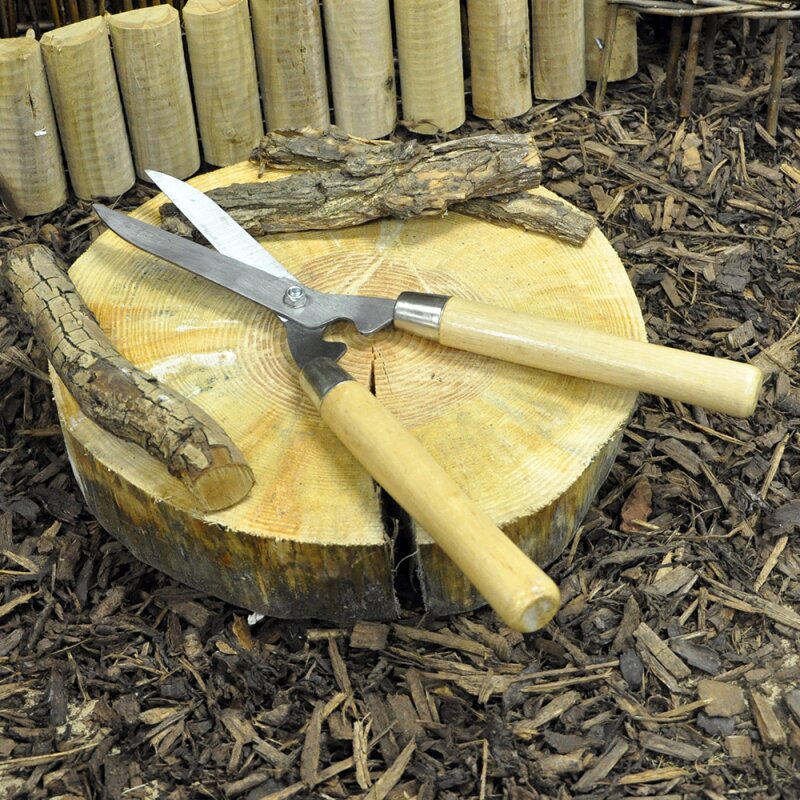 Wooden Handle Hedge Shears Gardening Tools 