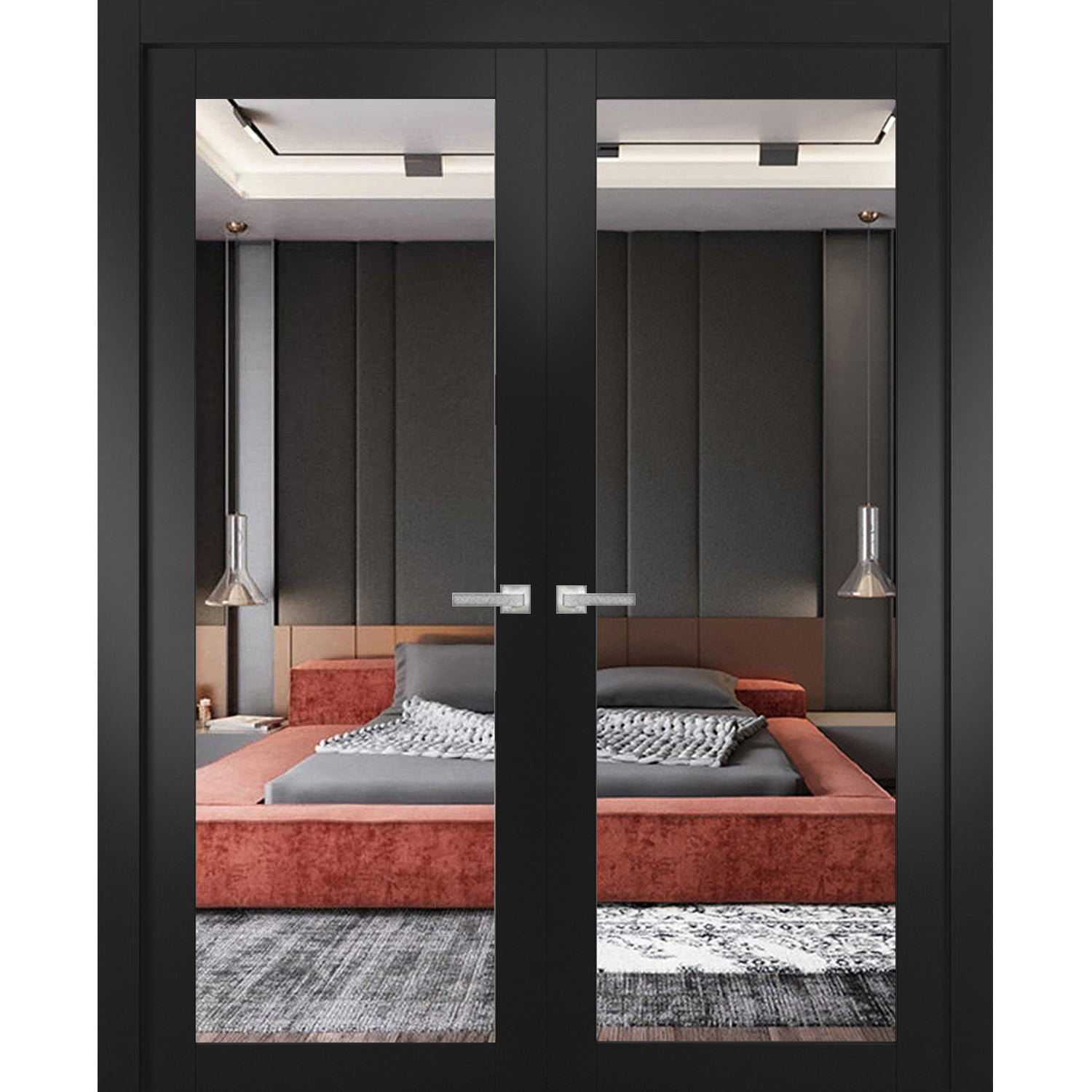 SARTODOORS Lucia Mirrored French Doors Wayfair Canada