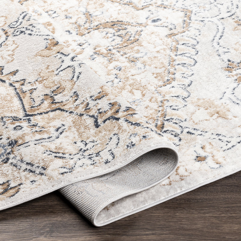 World Menagerie Brevyn Performance Ivory Rug & Reviews | Wayfair