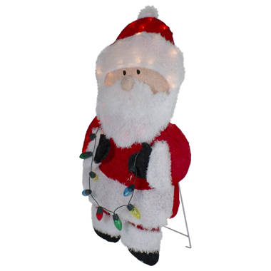 outdoor stuffed santa claus