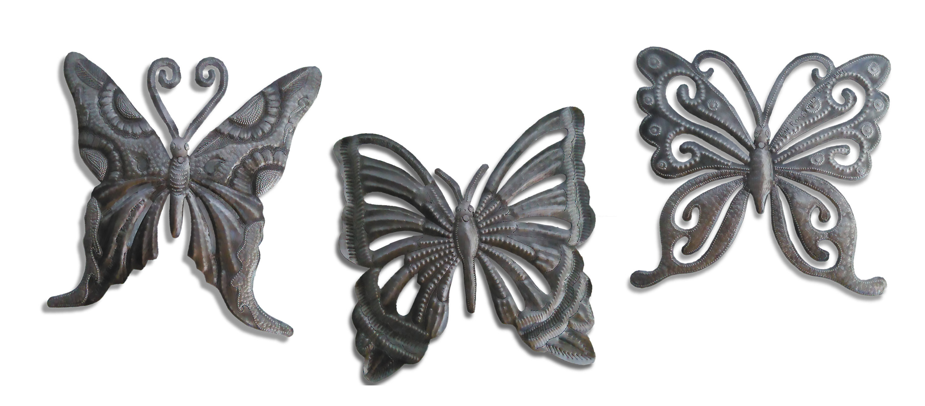 August Grove® 3 Piece Butterflies Wall Décor Set Wayfair