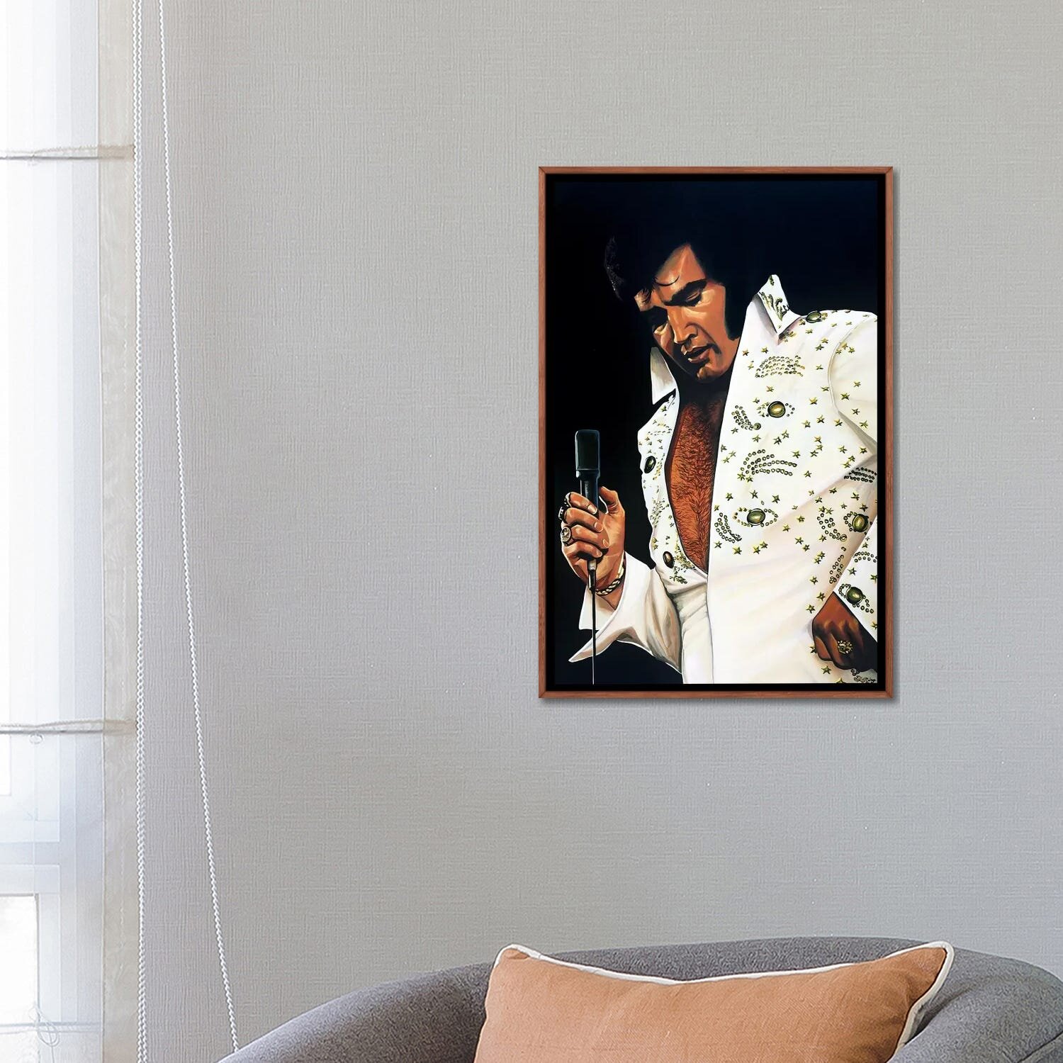 ELVIS PRESLEY EVERYTHING YOU DO PHOTO PRINT ON WOOD FRAMED CANVAS WALL ART 