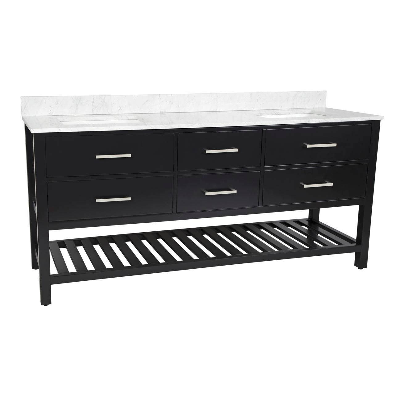 Red Barrel Studio® 72" Double Bathroom Vanity Set Wayfair