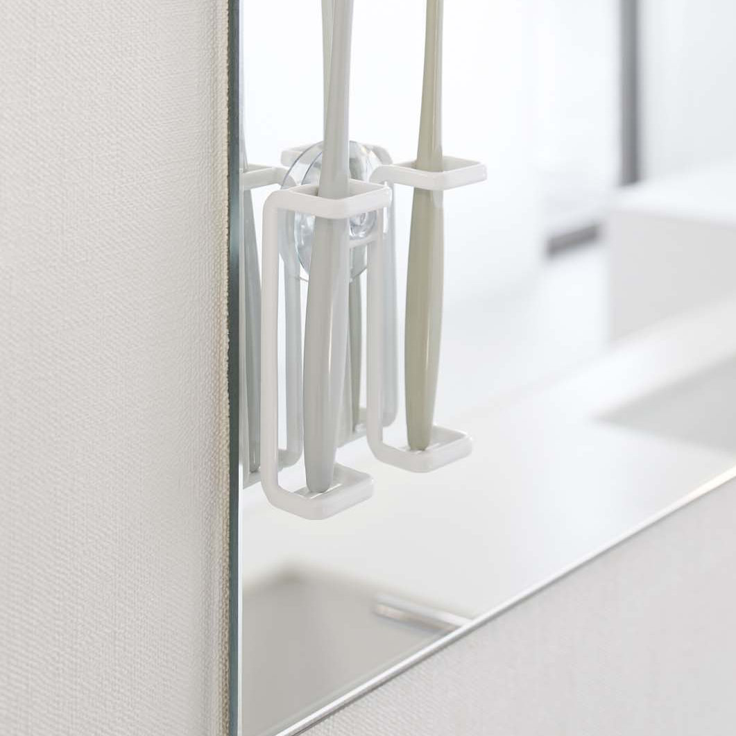 Yamazaki USA Tower Yamazaki Home Toothbrush Holder, Suction Cup